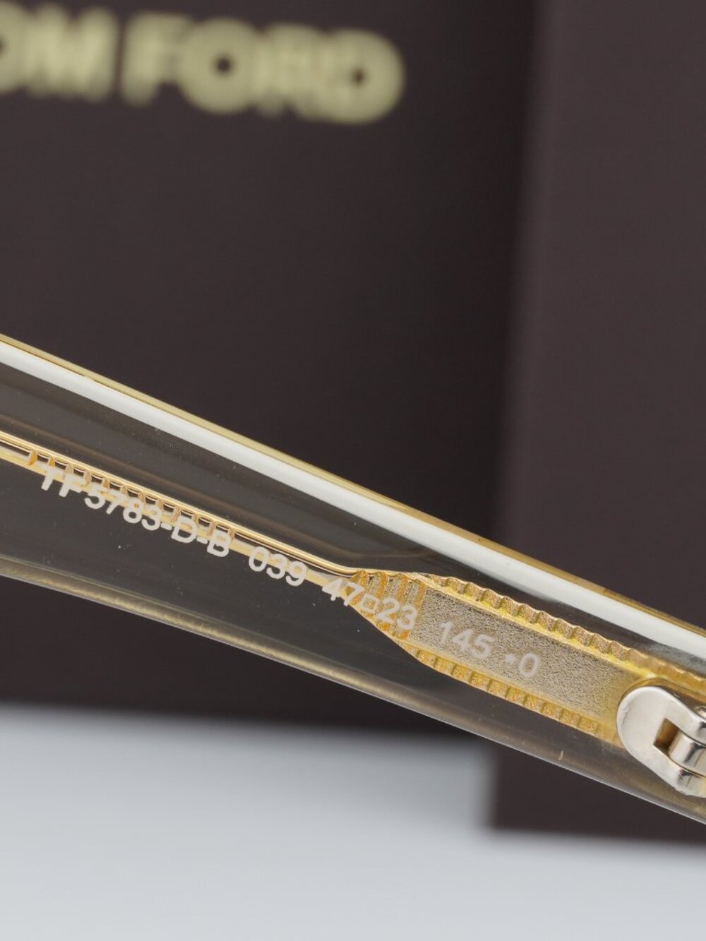 Tom Ford FT5783-D-B 039 Square Eyeglasses 47mm - Yellow/Blue Light Block - Picture 3 of 8